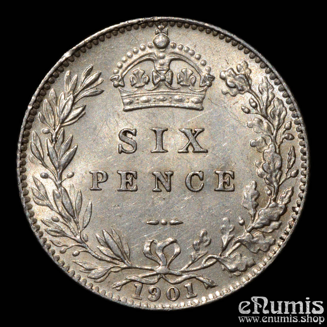 Great Britain, Victoria, Sixpence 1901, aUNC