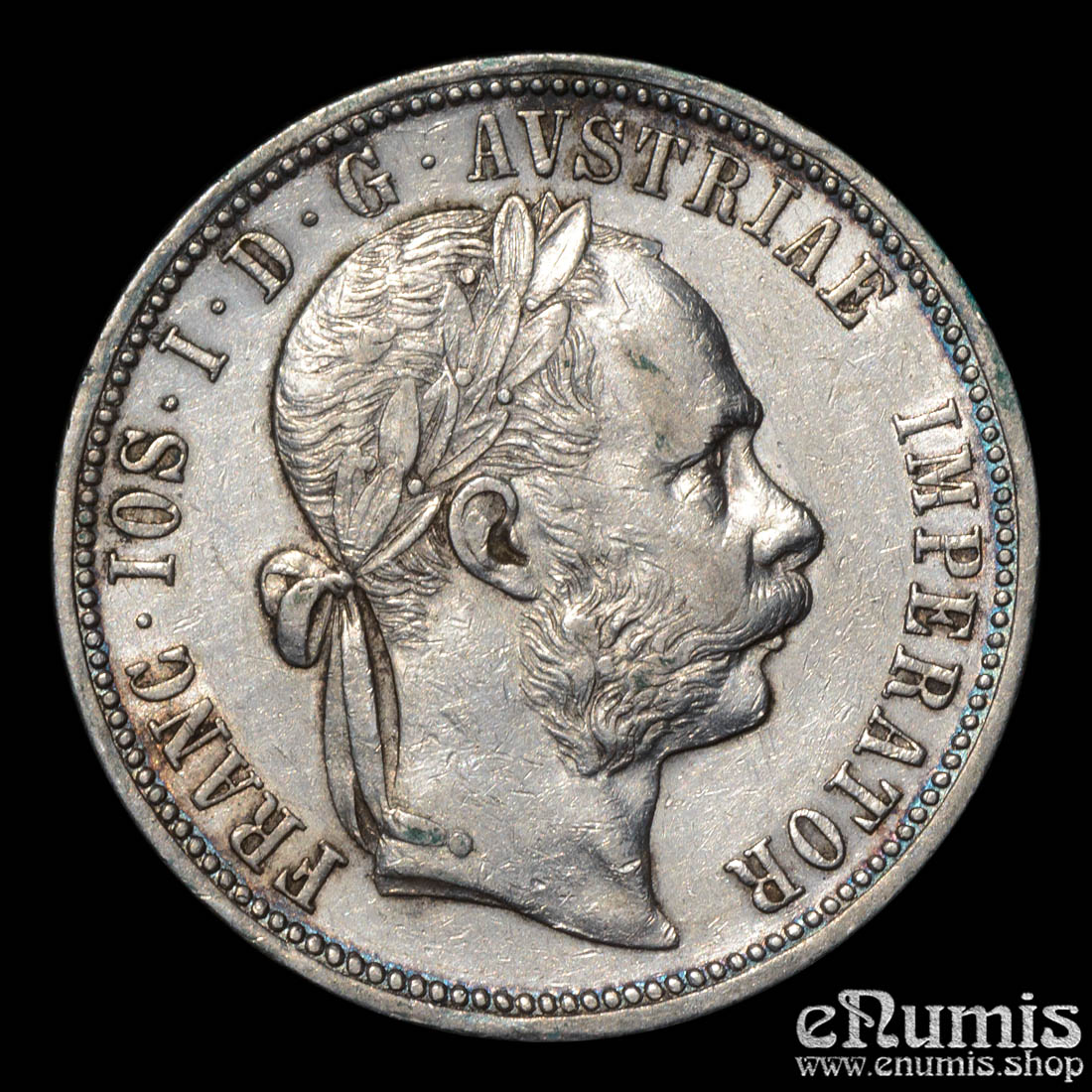 AUSTRIA, Franz Joseph I, 1 Florin Gulden 1891, XF+