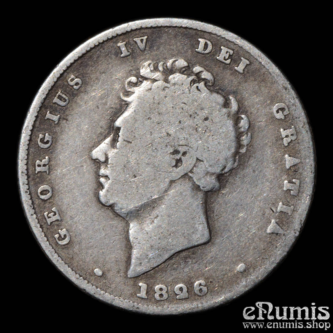 Great Britain, George IV, Shilling 1826, Fine