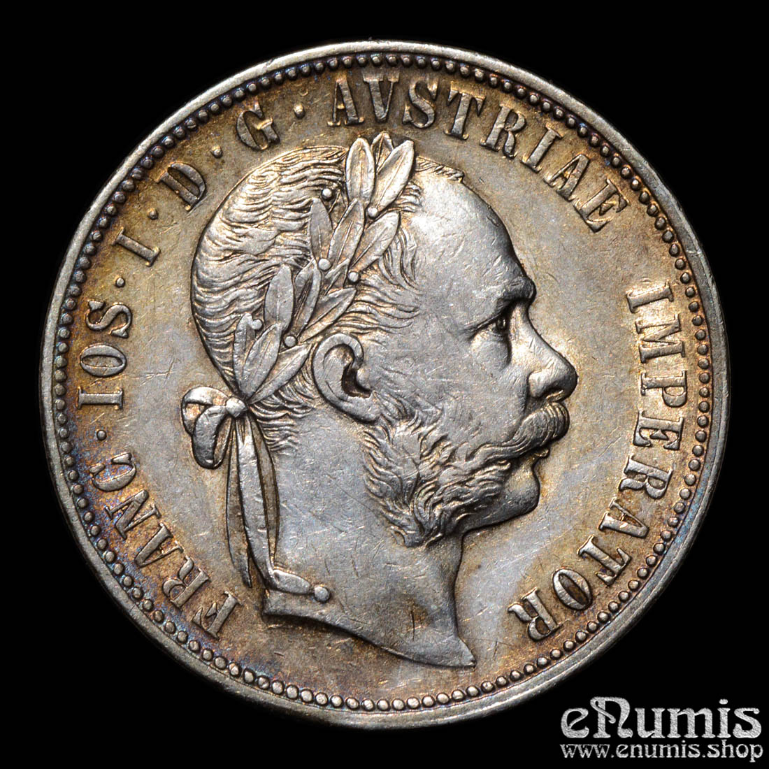 AUSTRIA, Franz Joseph I, 1 Florin Gulden 1878, XF+