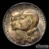 GREECE, Constantine II, 30 Drachmai 1964, Wedding, silver, UNC