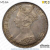 Great Britain, Victoria, Gothic Florin 1885, PCGS MS 64