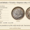 Great Britain, Victoria, Sixpence 1893, UNC