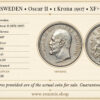 SWEDEN, Oscar II, 1 Krona 1907, XF+