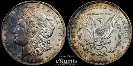 USA, $1 Morgan Dollar 1921, Philadelphia, aUNC