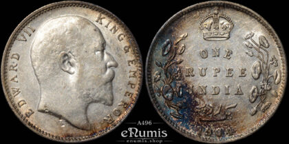 INDIA, Edward VII, Rupee 1904, Bombay, XF+
