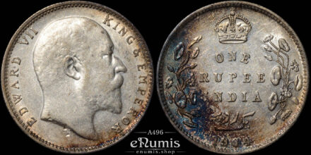 INDIA, Edward VII, Rupee 1904, Bombay, XF+