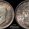 Great Britain, George VI, Sixpence 1940, silver, UNC