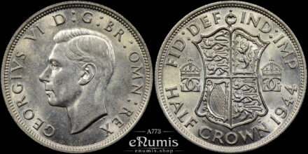 Great Britain, George VI, Halfcrown 1944, silver, aUNC/UNC
