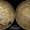 DENMARK, Christian IX, 2 Kroner 1892, Golden Wedding Anniversary, UNC