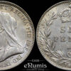Great Britain, Victoria, Sixpence 1893, UNC/aUNC