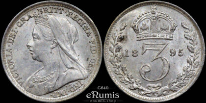 Great Britain, Victoria, 3 Pence 1895, UNC