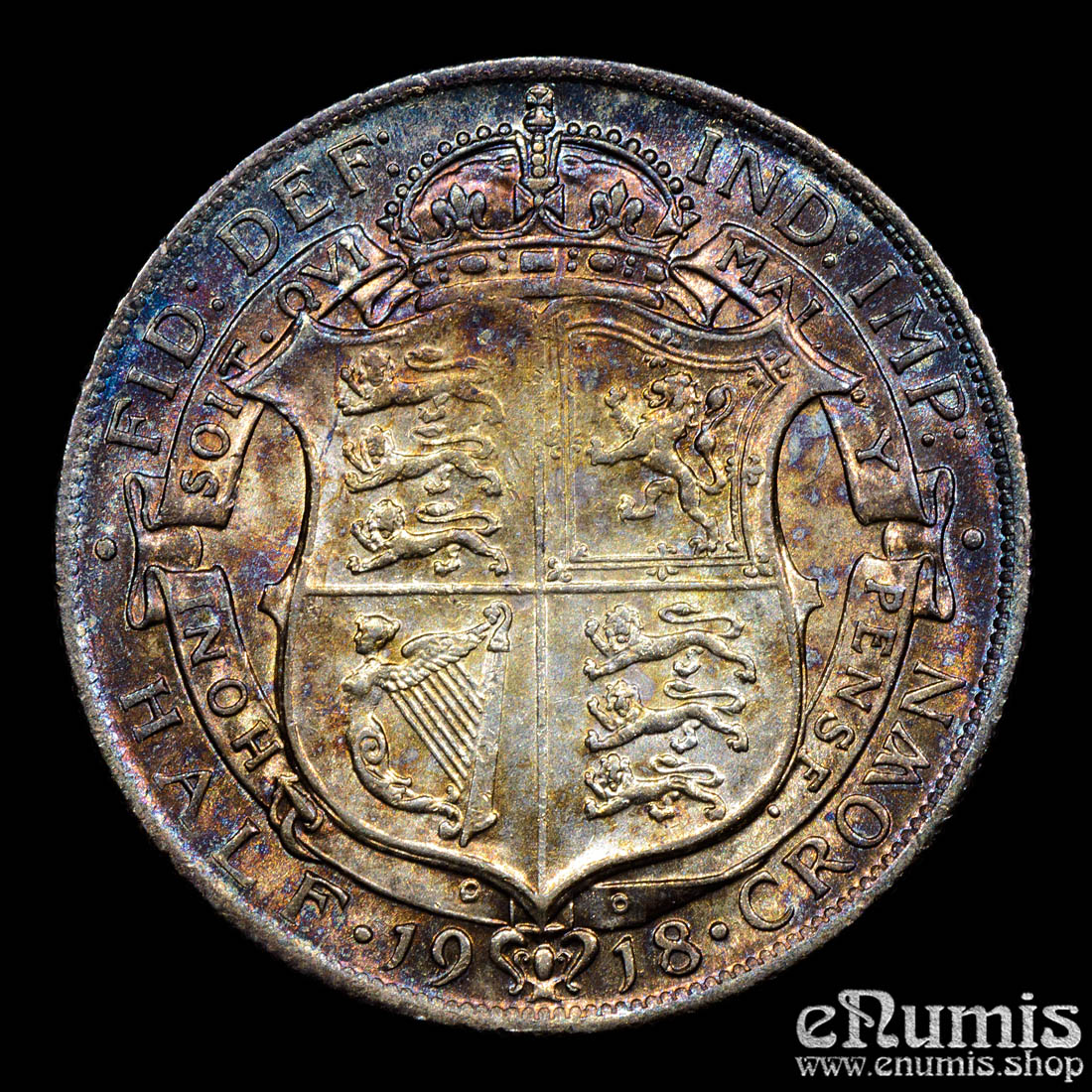 Great Britain, George V, Halfcrown 1918, UNC