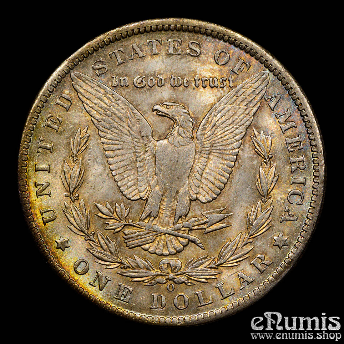 USA, $1 Morgan Dollar 1885 O, New Orleans, nicely toned, UNC