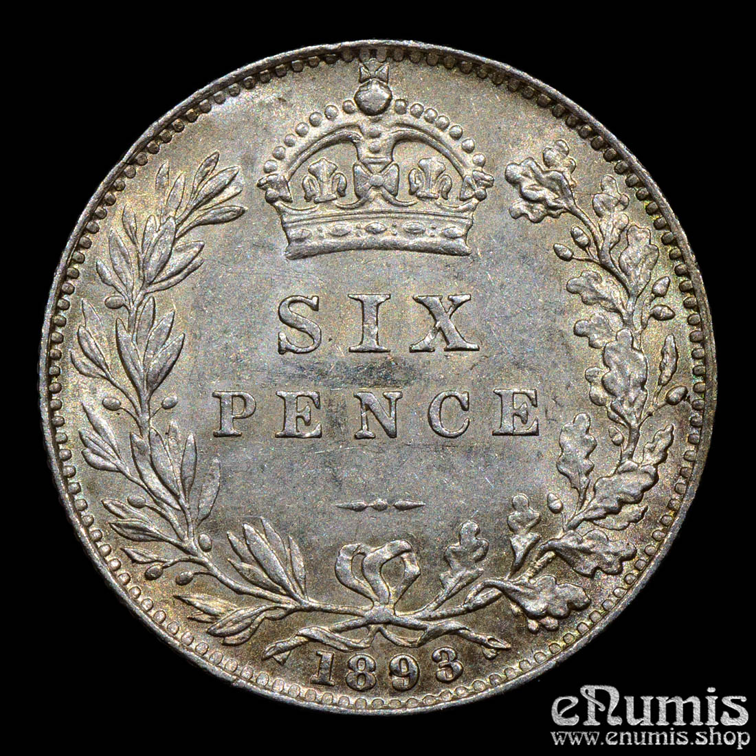 Great Britain, Victoria, Sixpence 1893, UNC/aUNC