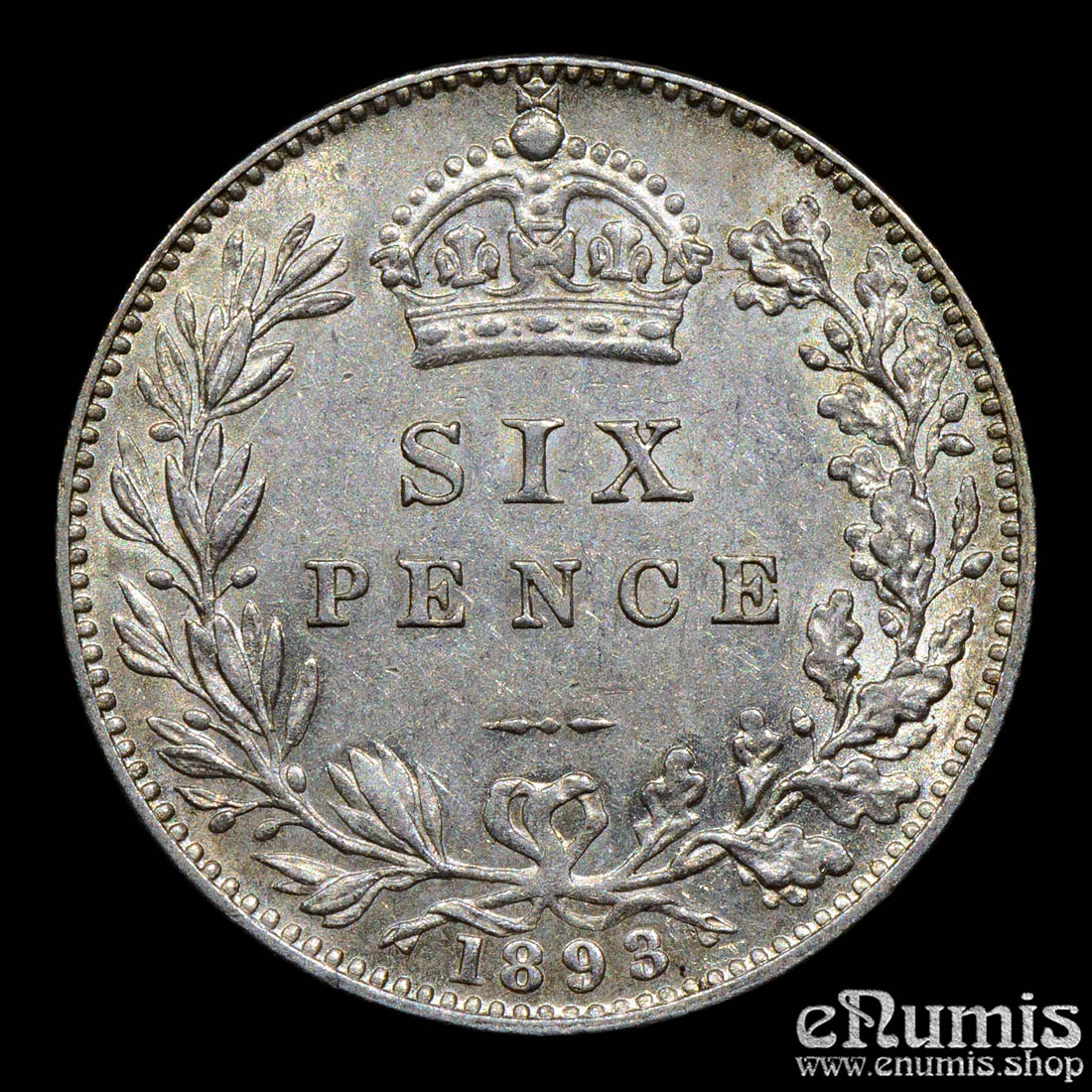 Great Britain, Victoria, Sixpence 1893, UNC/aUNC