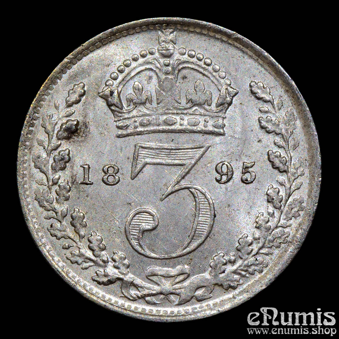 Great Britain, Victoria, 3 Pence 1895, UNC