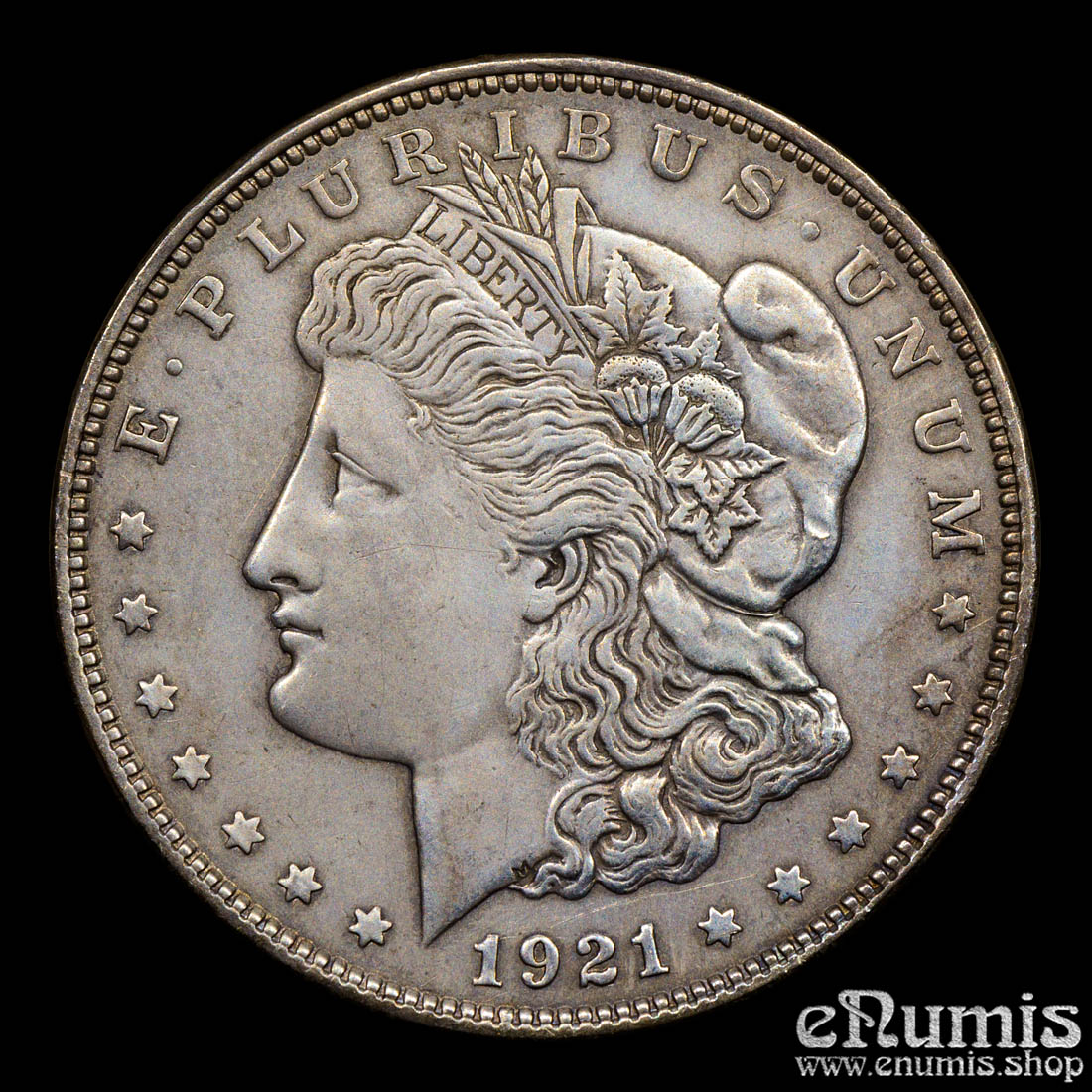 USA, $1 Morgan Dollar 1921 D, Denver, VAM-1AM, XF/UNC
