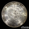DENMARK, Frederick IX, 2 Kroner 1953, Greenland, silver, UNC