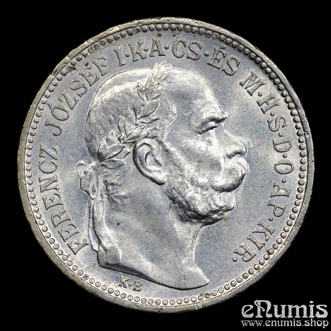 HUNGARY, Franz Joseph I, 1 Korona 1916, better date, UNC