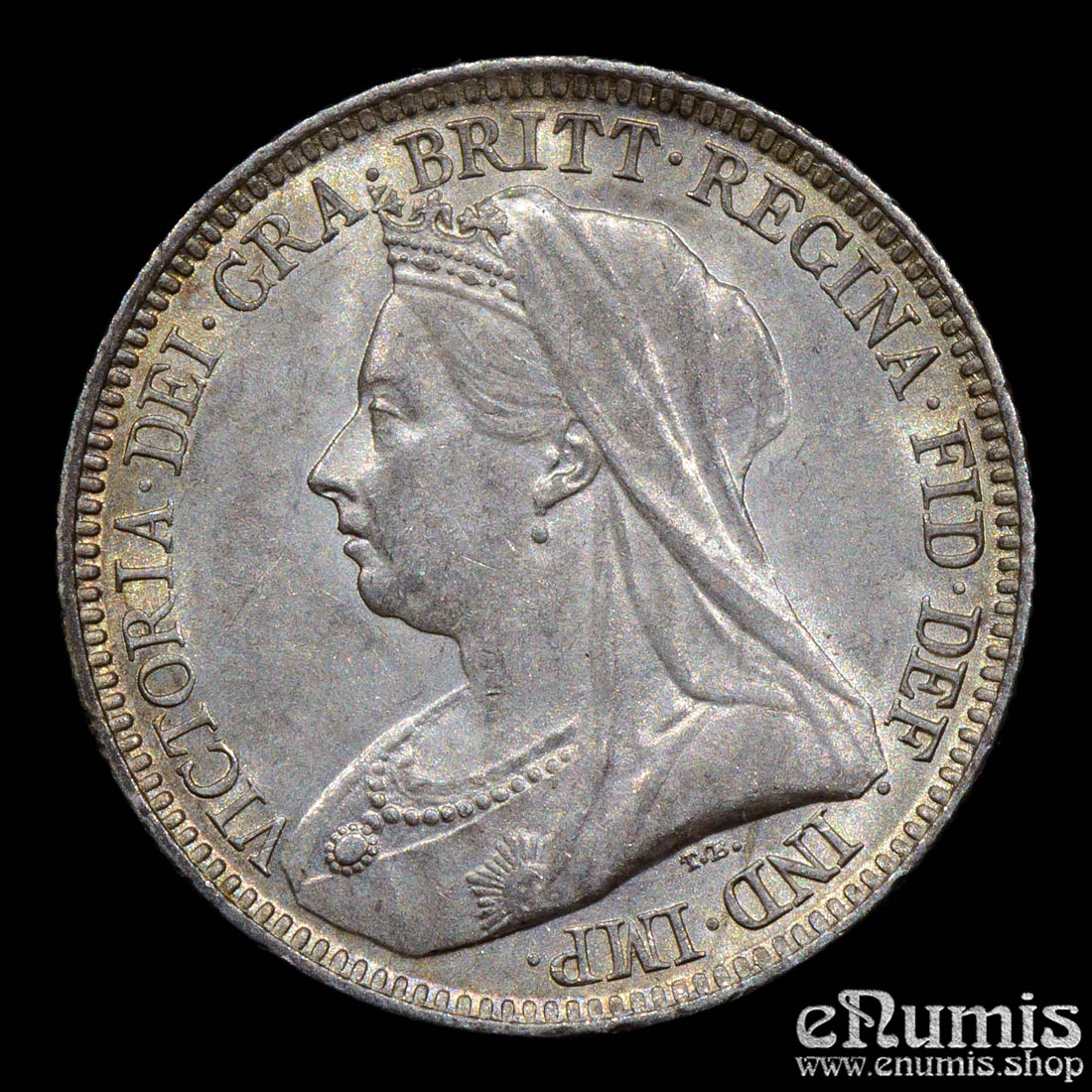 Great Britain, Victoria, Sixpence 1893, UNC/aUNC