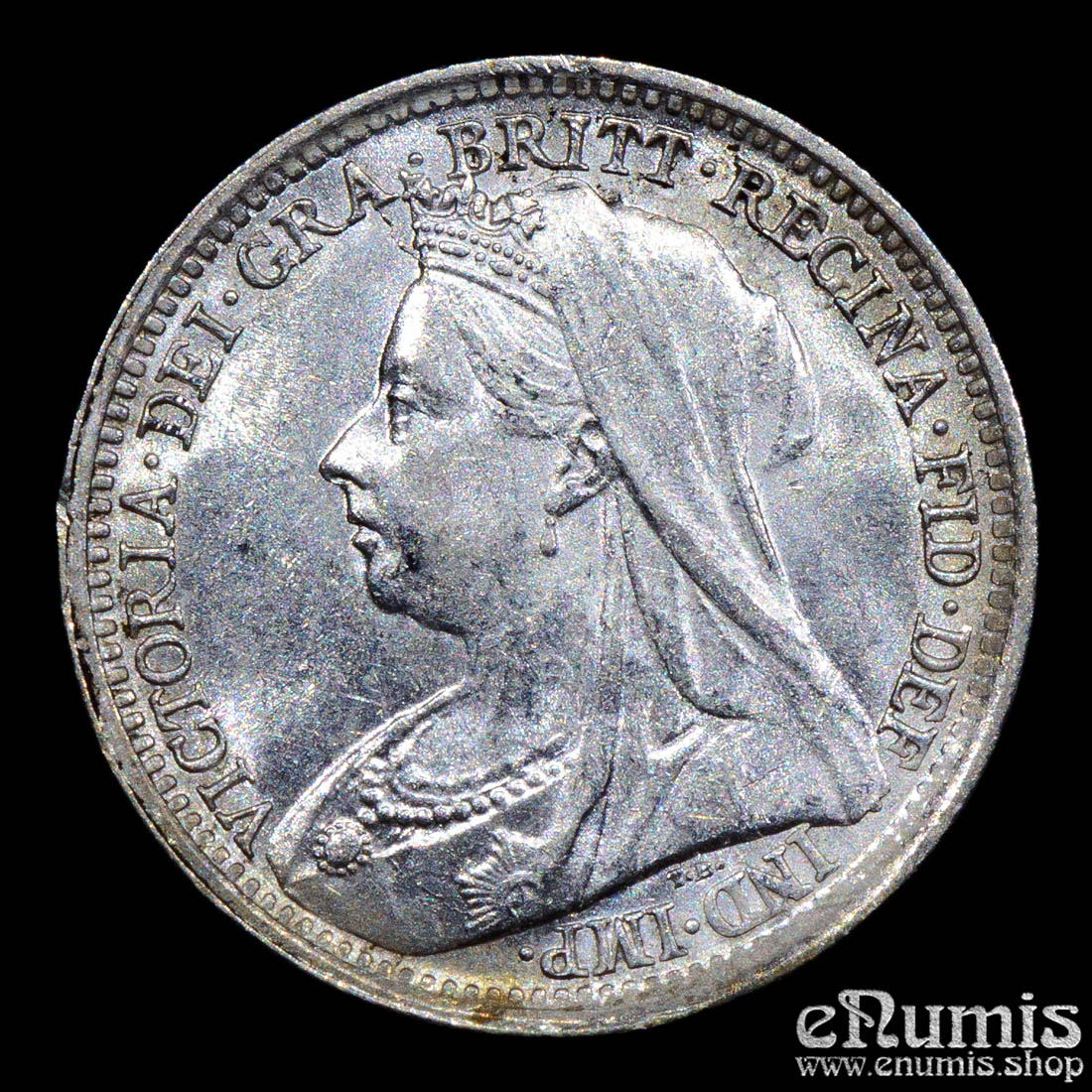 Great Britain, Victoria, 3 Pence 1897, UNC