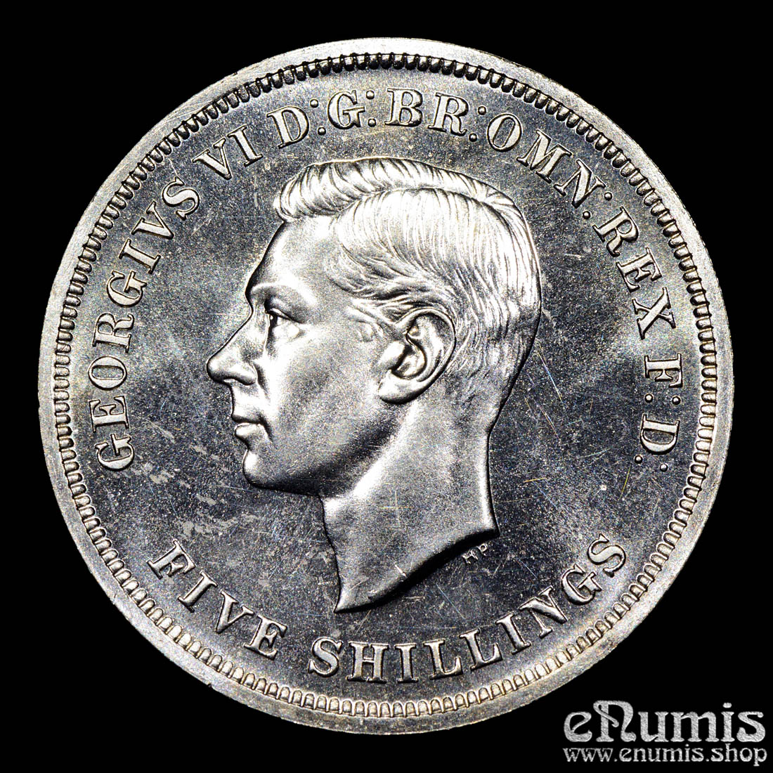 Great Britain, George VI, Crown 1951, prooflike, box+COA, UNC Great Britain, George VI, Crown 1951, prooflike, box+COA, UNC