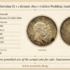 DENMARK, Christian IX, 2 Kroner 1892, Golden Wedding Anniversary, UNC