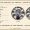 SWEDEN, Gustaf V, 2 Kronor 1938, 300th Anniversary - Settlement of Delaware, UNC