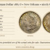 USA, $1 Morgan Dollar 1885 O, New Orleans, nicely toned, UNC