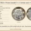 AUSTRIA, Franz Joseph I, 1 Corona 1916, UNC AUSTRIA, Franz Joseph I, 1 Corona 1916, UNC