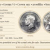 Great Britain, George VI, Crown 1951, prooflike, box+COA, UNC Great Britain, George VI, Crown 1951, prooflike, box+COA, UNC