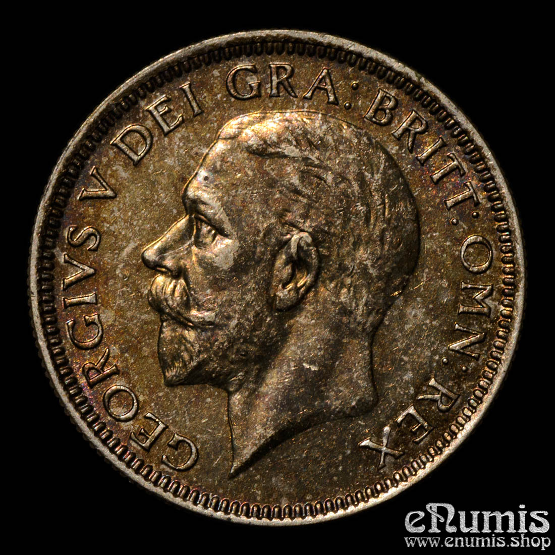 Great Britain, George V, Shilling 1934, toned, better date, aUNC/UNC Great Britain, George V, Shilling 1934, toned, better date, aUNC/UNC