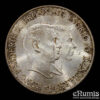 DENMARK, Frederick IX, 2 Kroner 1953, Greenland, silver, UNC