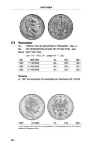 Deutsche Silbermünzen 1800-1872