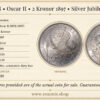 SWEDEN, Oscar II, 2 Kronor 1897, Silver Jubilee, UNC