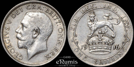 Great Britain, George V, Shilling 1916, VF-XF