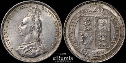 Great Britain, Victoria, Shilling 1887, aUNC/UNC