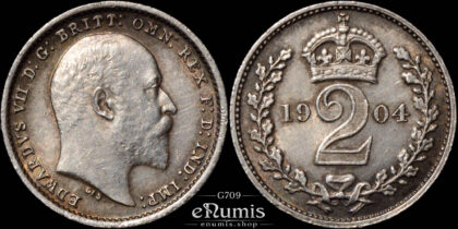 Great Britain, Edward VII, 2 Pence 1904, Maundy, aUNC