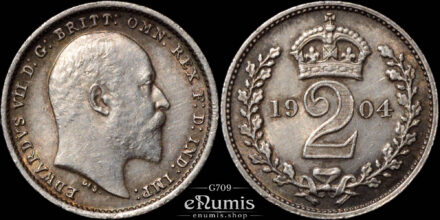 Great Britain, Edward VII, 2 Pence 1904, Maundy, aUNC