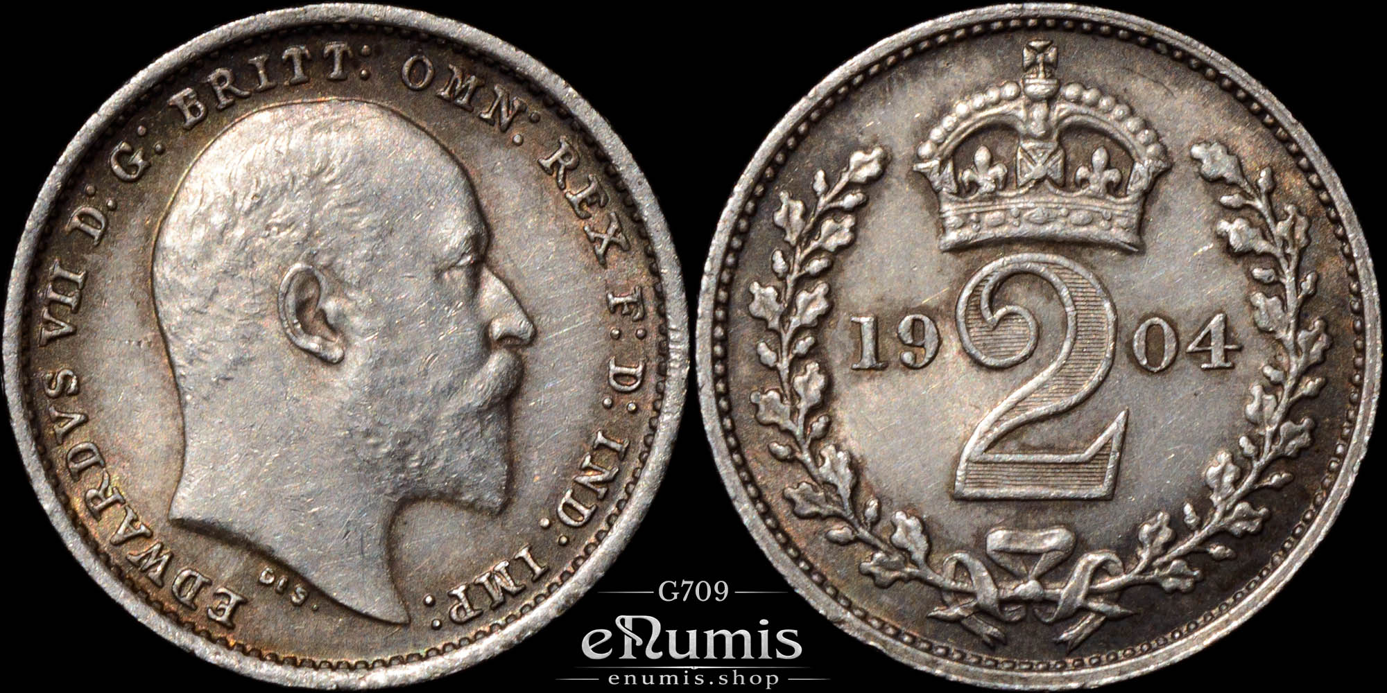 Great Britain, Edward VII, 2 Pence 1904, Maundy, aUNC Great Britain, Edward VII, 2 Pence 1904, Maundy, aUNC