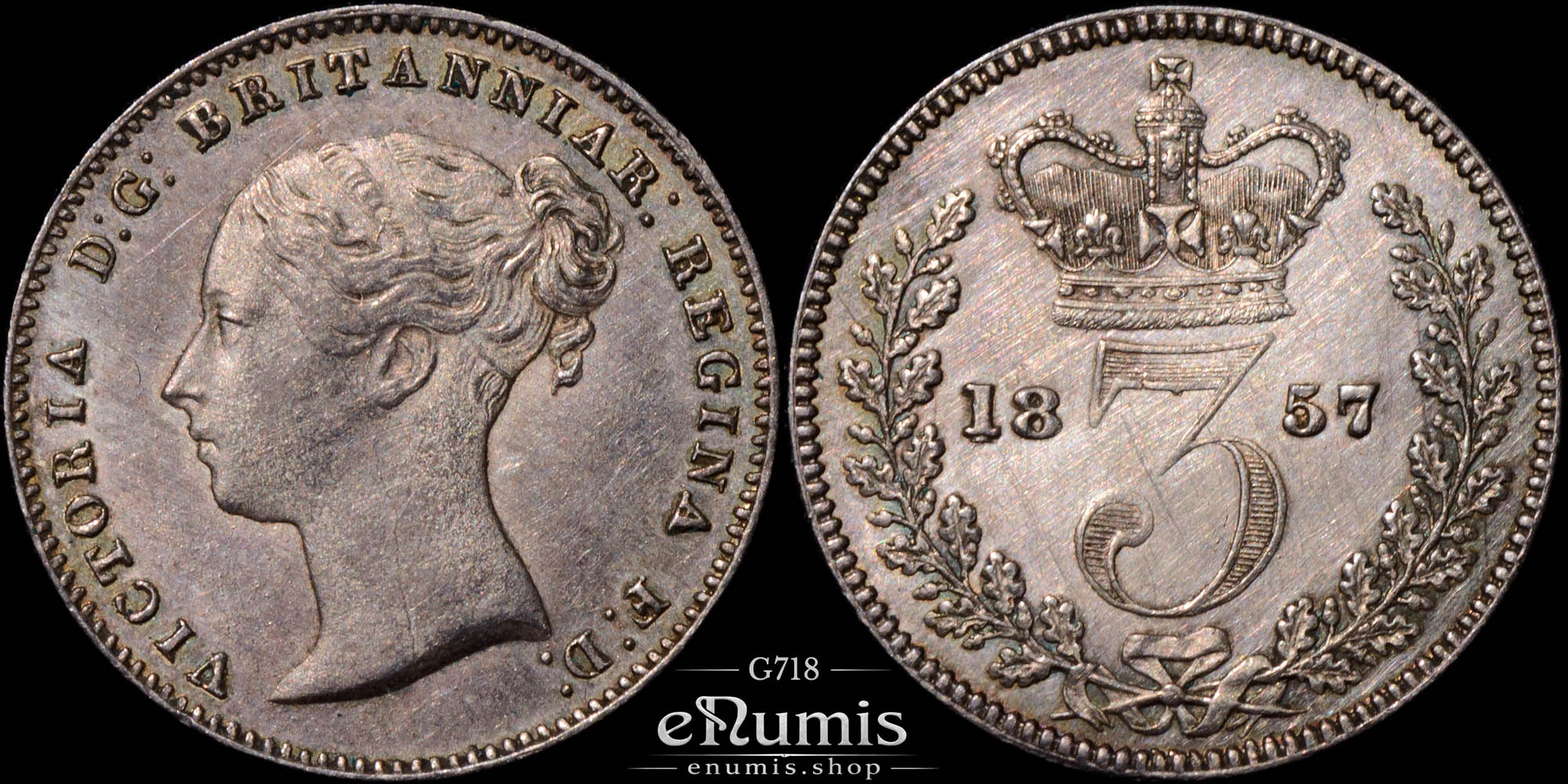 Great Britain, Victoria, 3 Pence 1857, Maundy, UNC Great Britain, Victoria, 3 Pence 1857, Maundy, UNC