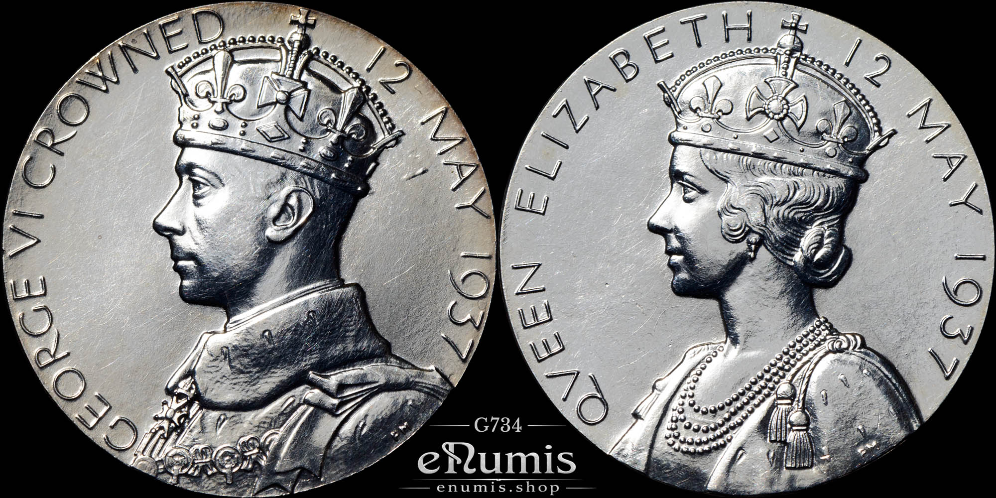 Great Britain, George VI, Official Coronation Medal 1937, Silver, aUNC