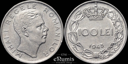 ROMANIA, Mihai I, 100 Lei 1943, XF+