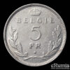 BELGIUM, Leopold III, 5 Francs 1936, BELGIE, XF-UNC