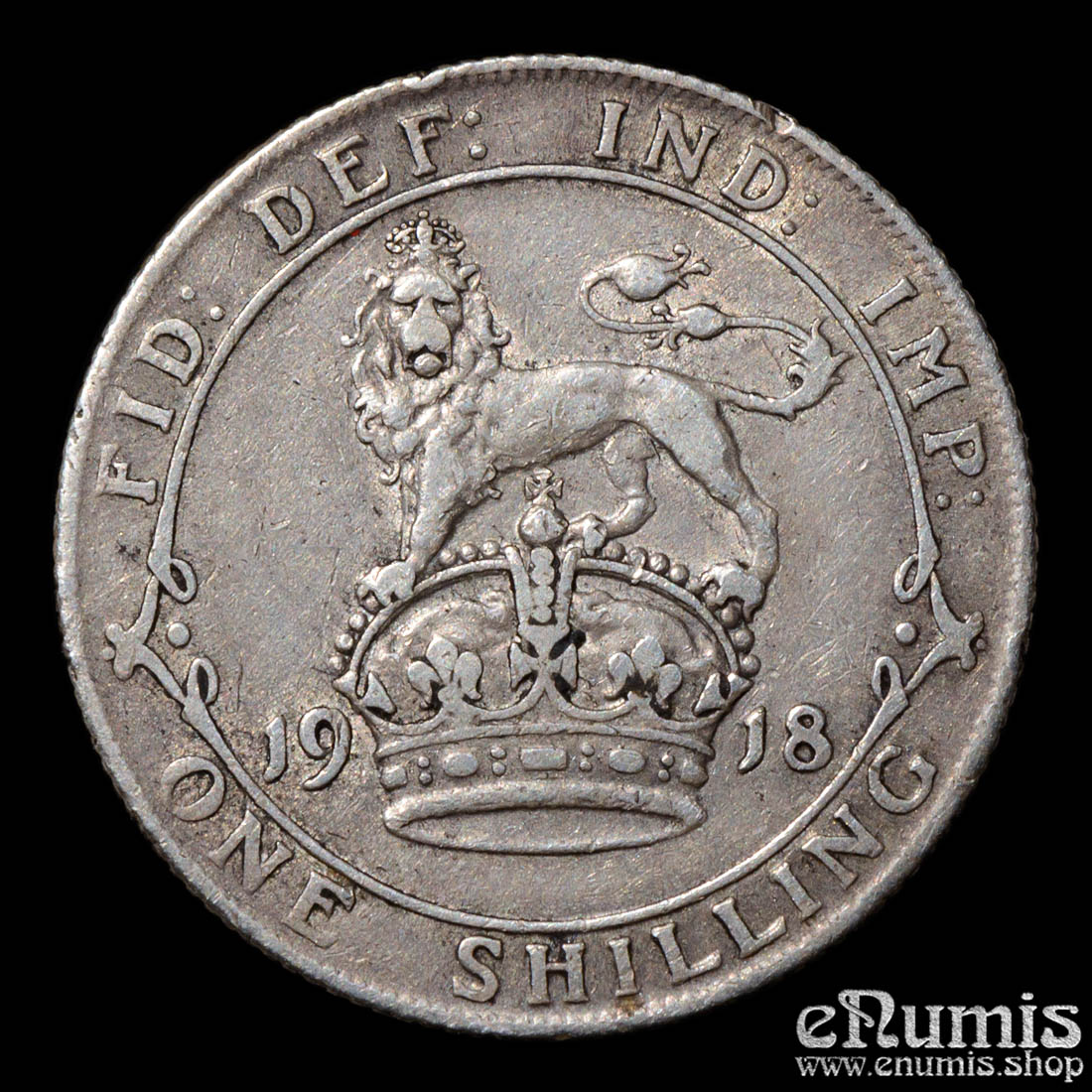 Great Britain, George V, Shilling 1918, VF+