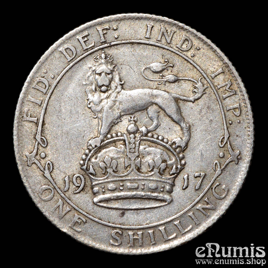 Great Britain, George V, Shilling 1917, XF Great Britain, George V, Shilling 1917, XF