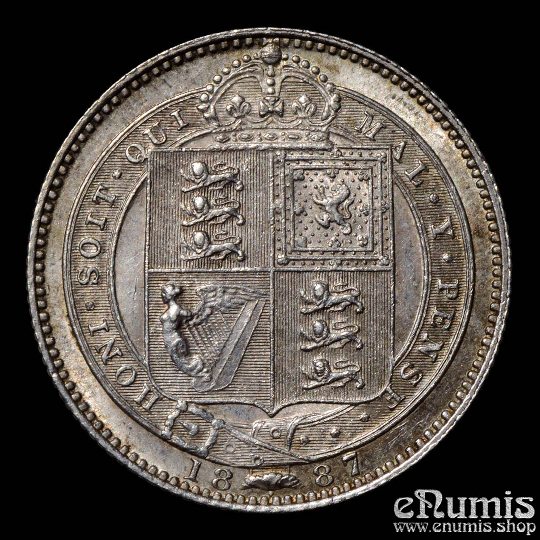 Great Britain, Victoria, Shilling 1887, aUNC/UNC