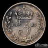 Great Britain, Victoria, 3 Pence 1887, VF-XF Great Britain, Victoria, 3 Pence 1887, VF-XF