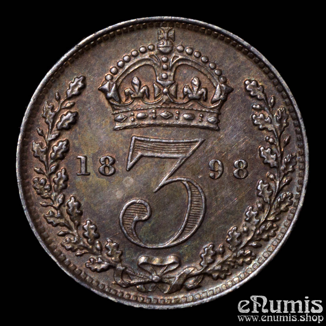 Great Britain, Victoria, 3 Pence 1898, Maundy, aUNC